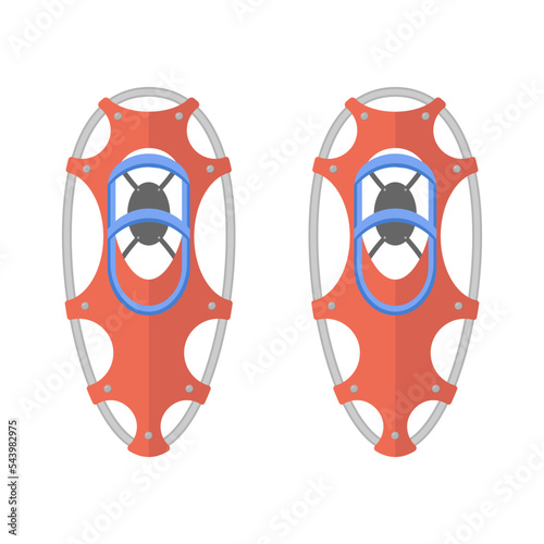 Snowshoes isolated on a white background