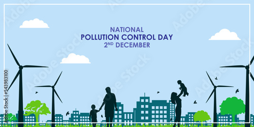 Vector illustration for National Pollution Control Day
