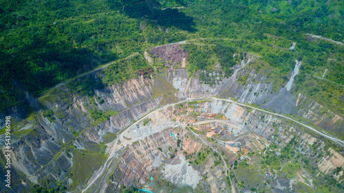 Panguna Open Pit Mine Side photo