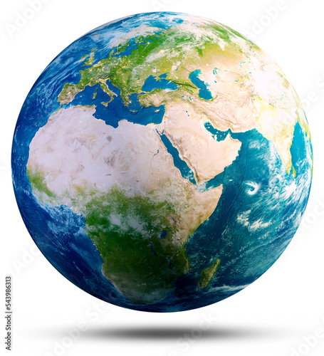 Fototapeta Naklejka Na Ścianę i Meble -  Europe and Asia Planet Earth. Elements of this image furnished by NASA