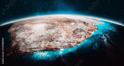Planet Earth - South Africa. Elements of this image furnished by NASA