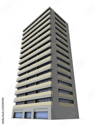 ミニチュアの高層マンション