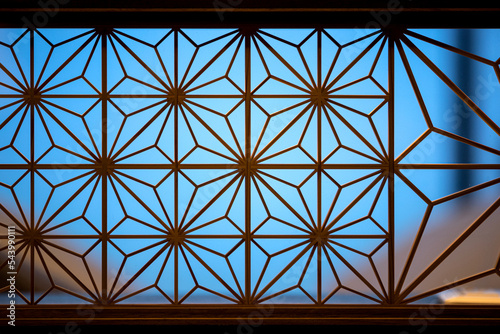 部屋の格子飾り・大川組子・日本文化