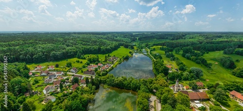 Burgwalden - idyllisch gelegenes Dorf in den Westlichen Wäldern nahe Augsburg photo