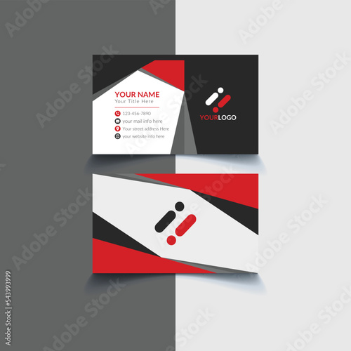 Modern professional business card template  design vector
