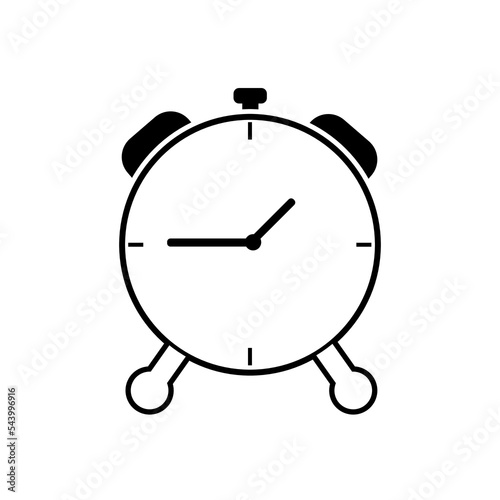 alarm clock isolated on white