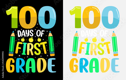 100th days of school, hundred days t shirt design, 100th days celebration t shirt