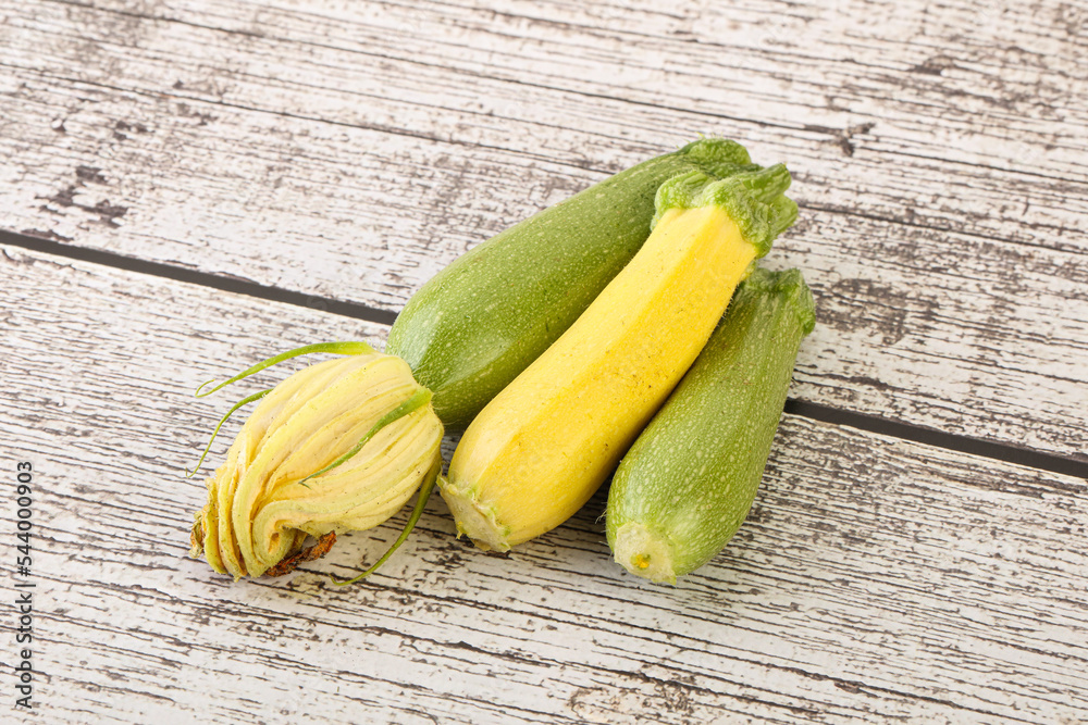 Raw baby organic zucchini heap Raw baby organic zucchini heap