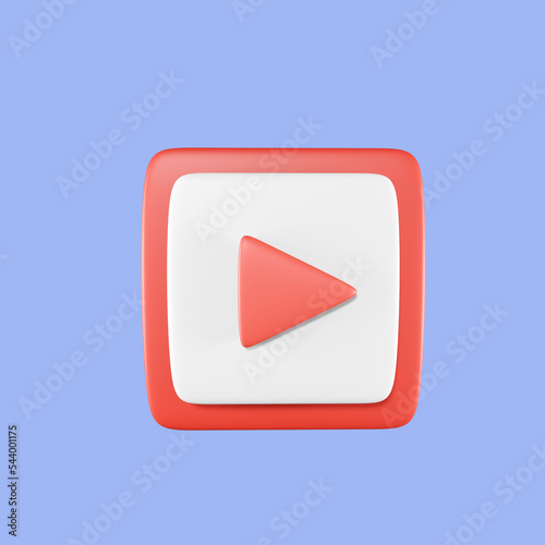 Free Download play button in 3d rendering design. - GFXLoad