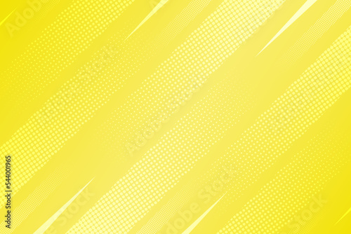 Yellow abstract comic style with halftone background