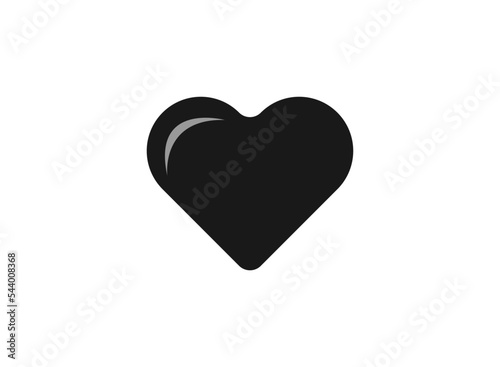 Heart vector icon, Love symbol. Valentine's Day sign, emblem isolated on white background, Flat style for graphic and web design,