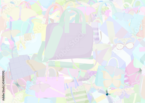 Background pattern abstract seamless design texture. Pastel. Theme is about wedding, delicate, merry, Red Admiral, office, colorful, tropical, Monarch, spring, fashion, parcel, anniversary