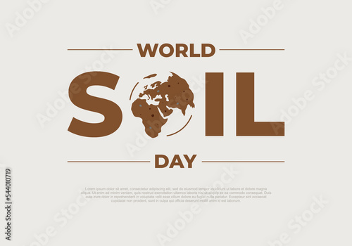 World soil day background celebrated on december 5.