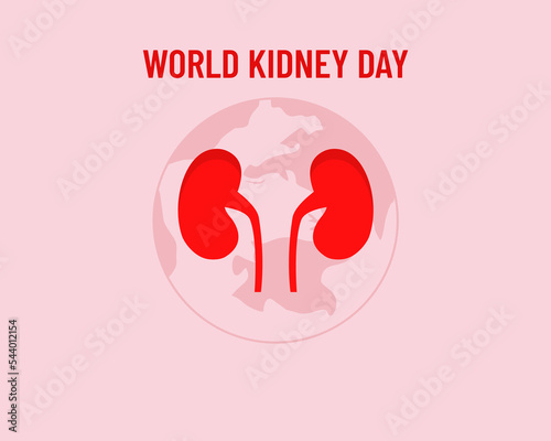 Vector illustration of world kidney day. Great for templates, backgrounds, posters, banners, cards, etc.