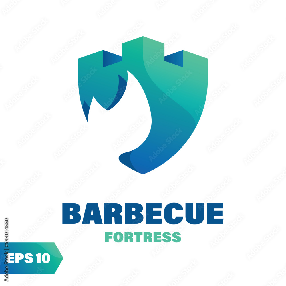 Barbecue Fortress Logo Barbecue Fortress Logo