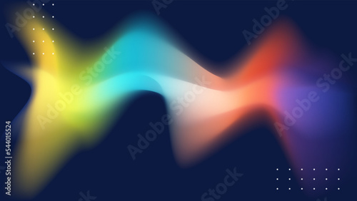 abstract 3d rainbow technology wallpaper background with blurred gradient texture vector. Fluid gradient background vector. Modern wallpaper design for social media, idol poster, banner, flyer.