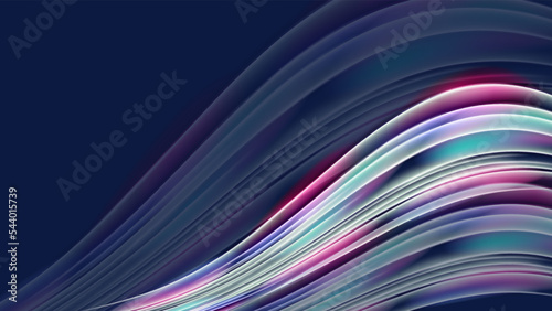 abstract 3d wave technology wallpaper background with blurred gradient texture vector. Fluid gradient background vector. Modern wallpaper design for social media, idol poster, banner, flyer.
