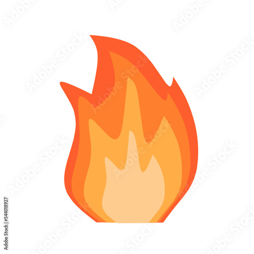 Flat fire flame illustration photo