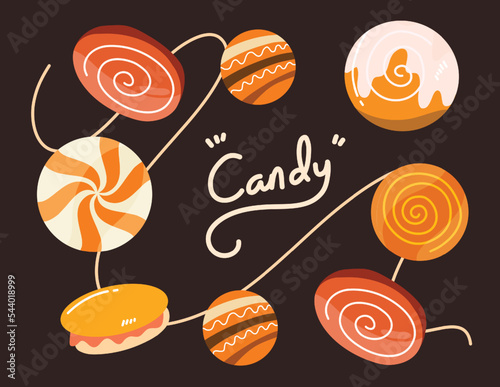 candy set vector bundle for sweet candy bundle set vector