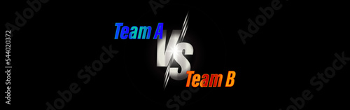 vector illustration for versus vs sign for sports competition championship matches