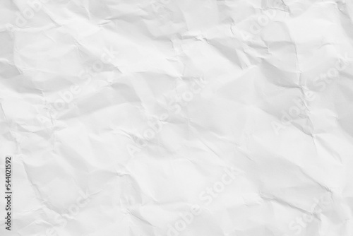 White crumpled paper texture background...