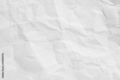 White crumpled paper texture background...
