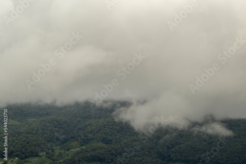 View of the forest mountains and cloud © Santi
