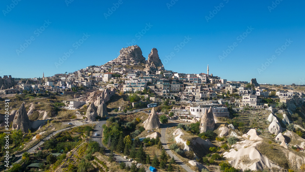 Nevsehir Uchisar region with its magnificent texture and Cappadocia