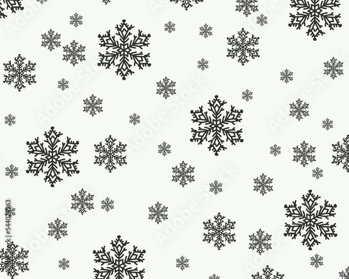 Happy Holidays! Black and white illustration with holiday decoration