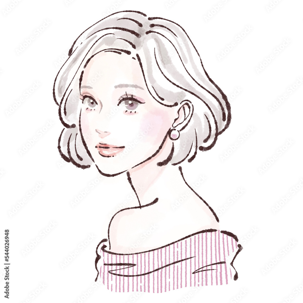女性のイラスト素材 女性のイラスト素材