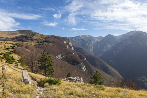 beautiful canyon in the Orfento Valley in the Majella National Park. Abruzzo, Italy photo