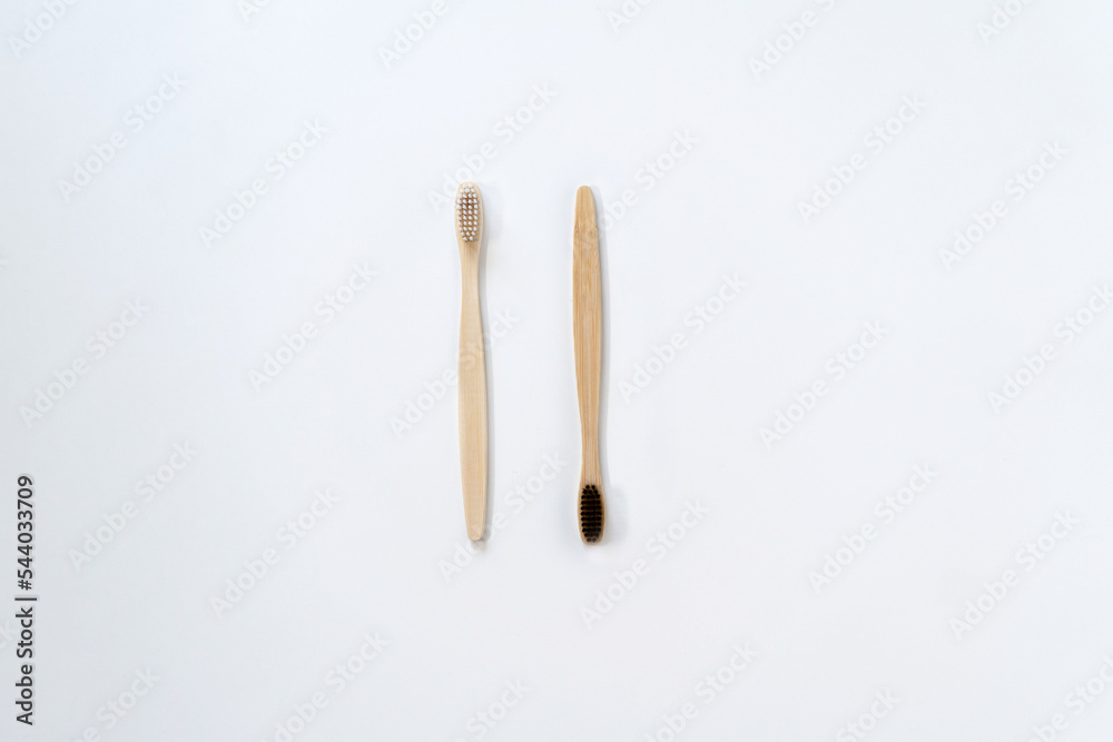 bamboo tooth brushes isolated on white background. Eco friendly concept bamboo tooth brushes isolated on white background. Eco friendly concept