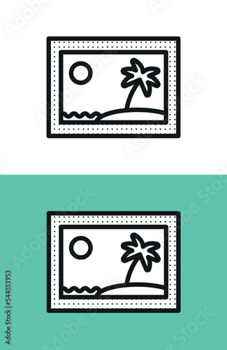 Photo picture icon vector illustration