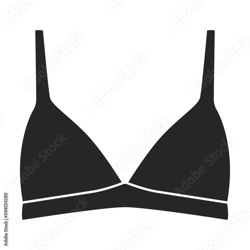 Bra vector icon.Outline vector icon isolated on white background bra.