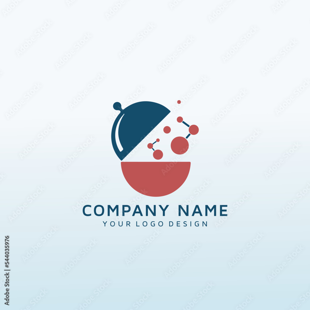 Obraz premium You Tube Channel science and cooking logo