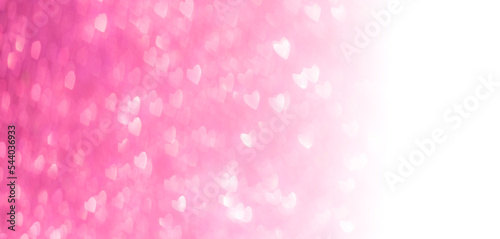 abstract background love colorful pink with shiny hearts