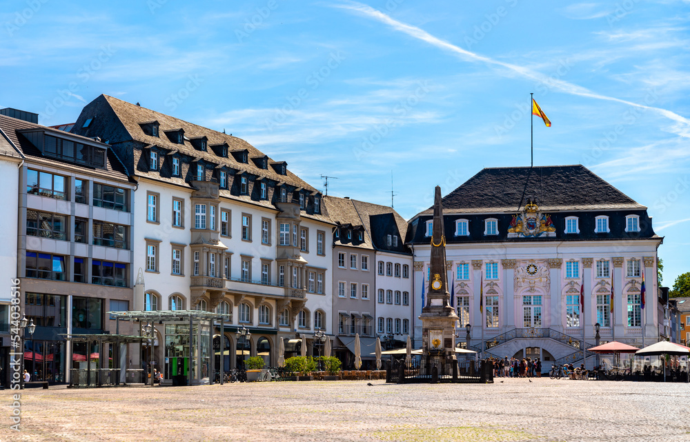 View of the Market Square of Bonn in North Rhine-Westphalia, Germany