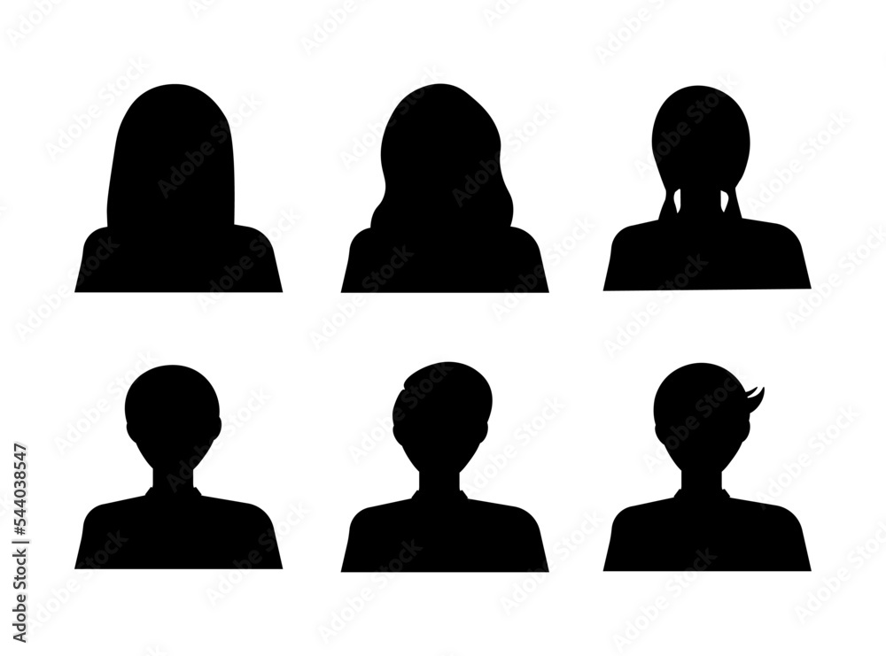 Profile avatar icon vector set Profile avatar icon vector set