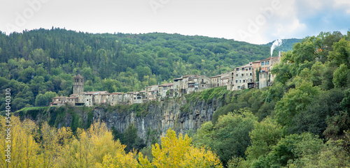 Spanish town of Castellfollit de la Roca- Catalonia photo