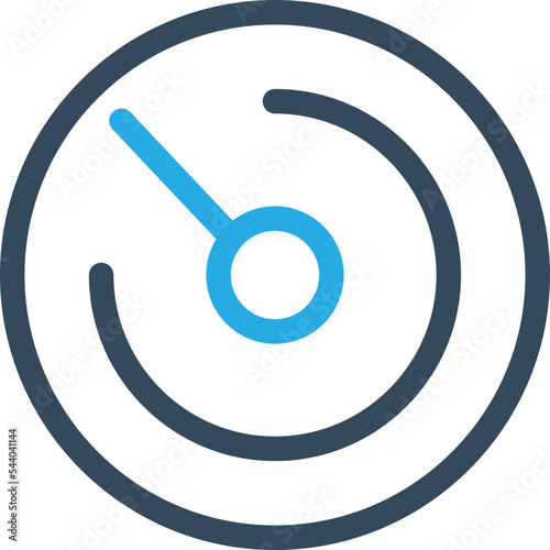 Speed test Vector Icon which is suitable for commercial work and easily modify or edit it
