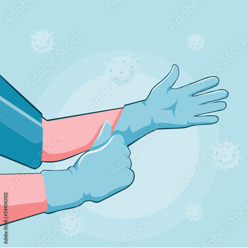 antimicrobial protective gloves for hands protection from covid