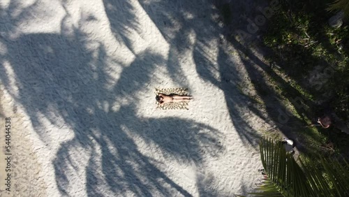 Beautiful Girl Suntanning Topless on warm Brazilian Beach Drone shot Panning Up.
Itacare, Brazil by Drone 4k
Aerial Travel + Nature photo