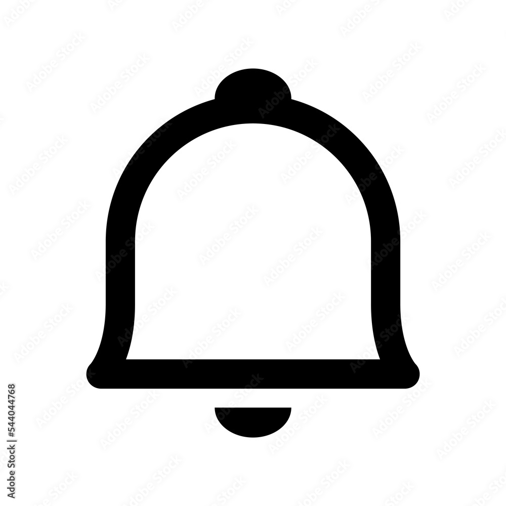 Notification bell line icon isolated PNG Notification bell line icon isolated PNG