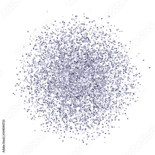 Silver glitter isolated PNG