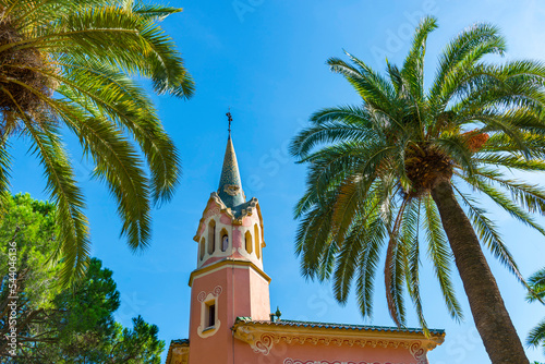 Das Gaudi house museum im Park Güell in Barcelona, Spanien