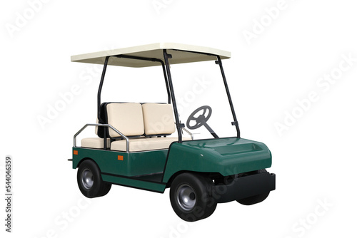 Cuadro en lienzo Electric powered golf buggy also used to transport guests at a hotel or resort