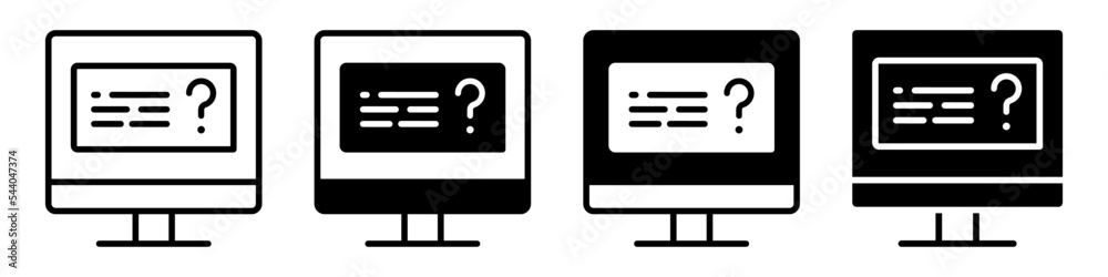 Question icon vector set. faq illustration sign collection. answer symbol or logo. Question icon vector set. faq illustration sign collection. answer symbol or logo.