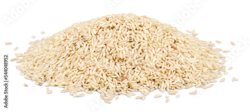 Pile of Brown Rice photo