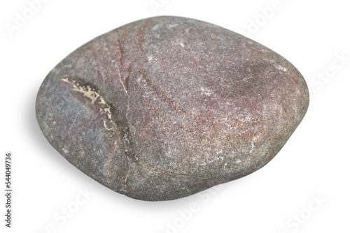 Pebble stone isolated on white background