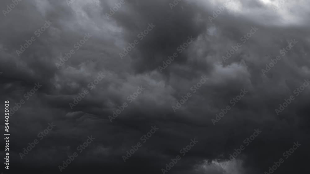 Black And White Colors Cumulonimbus Clouds 4k Timelapse. Weather Forecast Concept. Cloud Black And White Sky. Natural Background. Strange Clouds Cloud Sky Moving In Cloudy Sky. White Clouds Turn Into